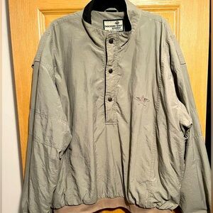 Vintage Dockers Tan Bomber Half Zip Golf Jacket